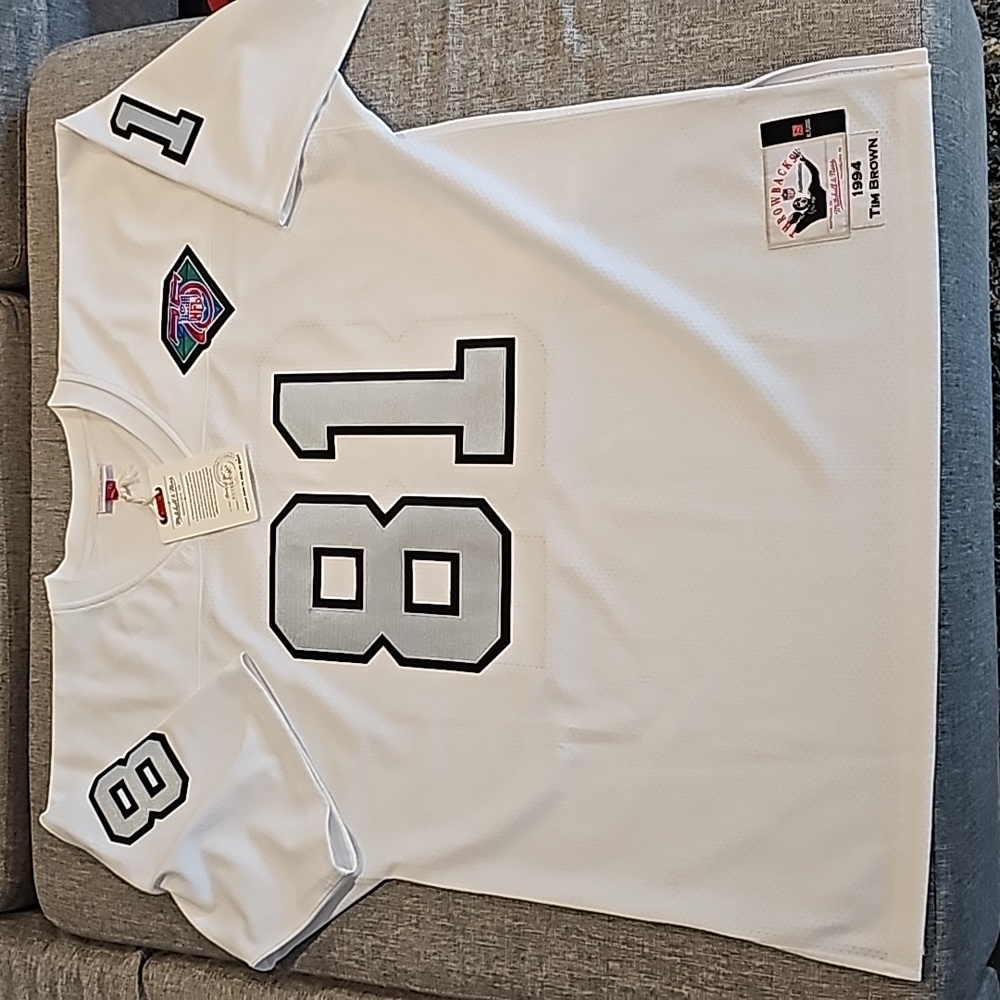 Authentic Tim Brown LA Raiders Mitchell & Ness jersey